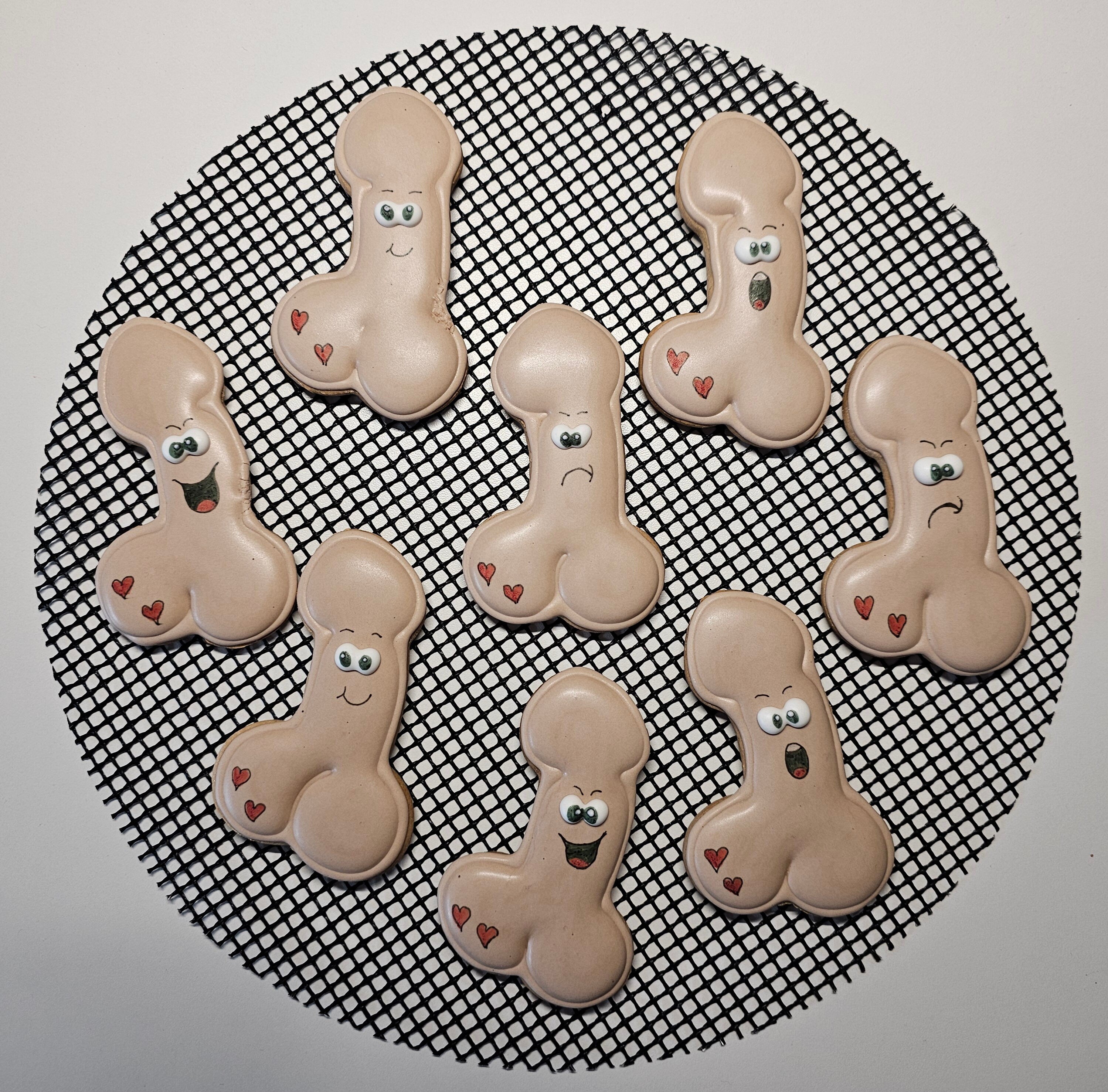 Hen Party Cookies: Handmade Vanilla Bacherolette Favours