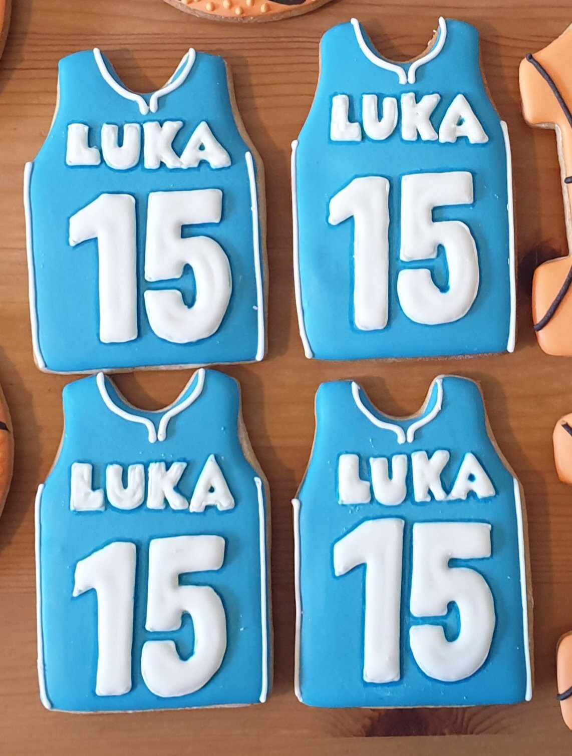 Handmade Basketball Cookies: Custom Iced Vanilla Biscuits