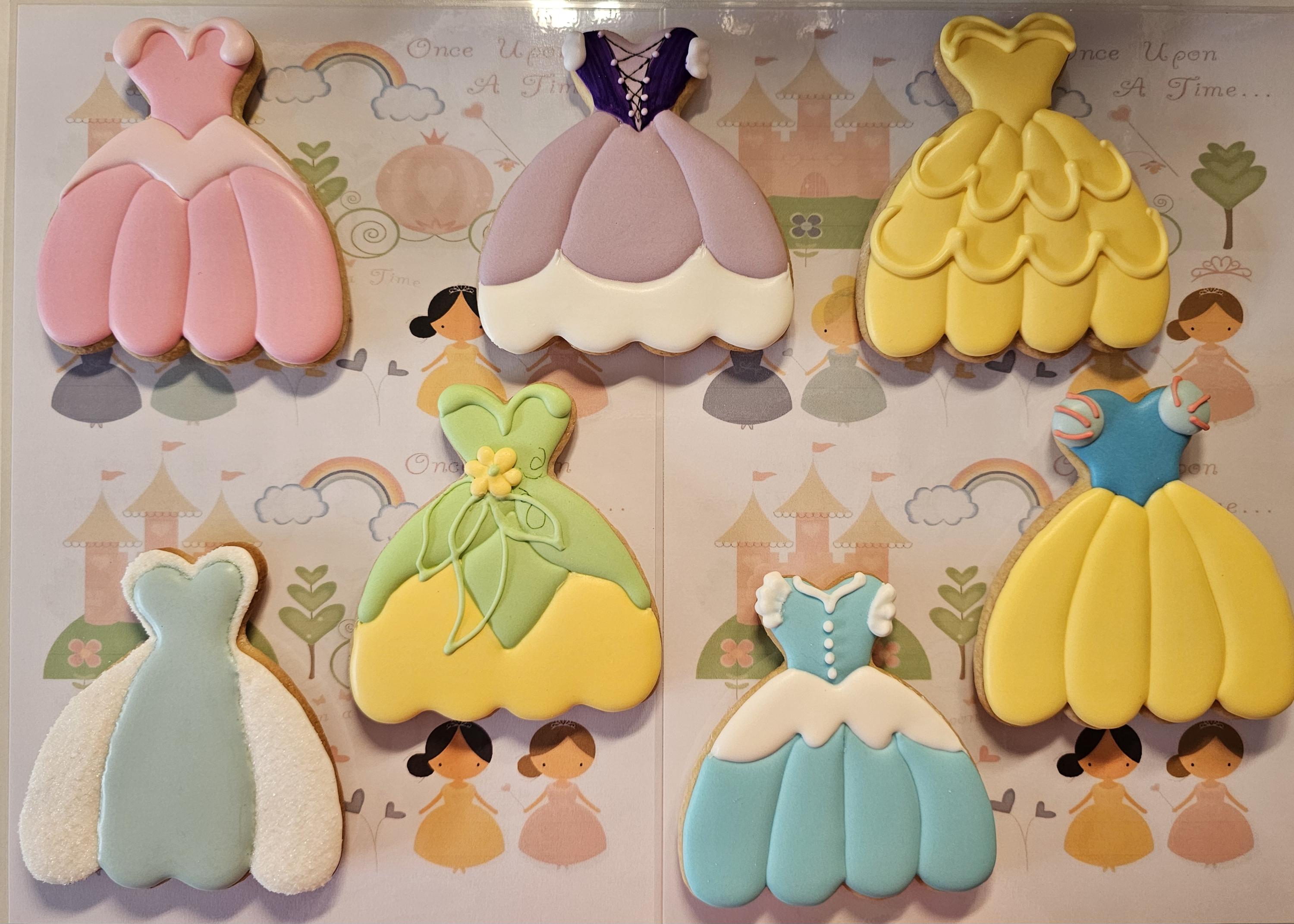 Princess Decorated Biscuits, Party Favours, Party Bag Fillers