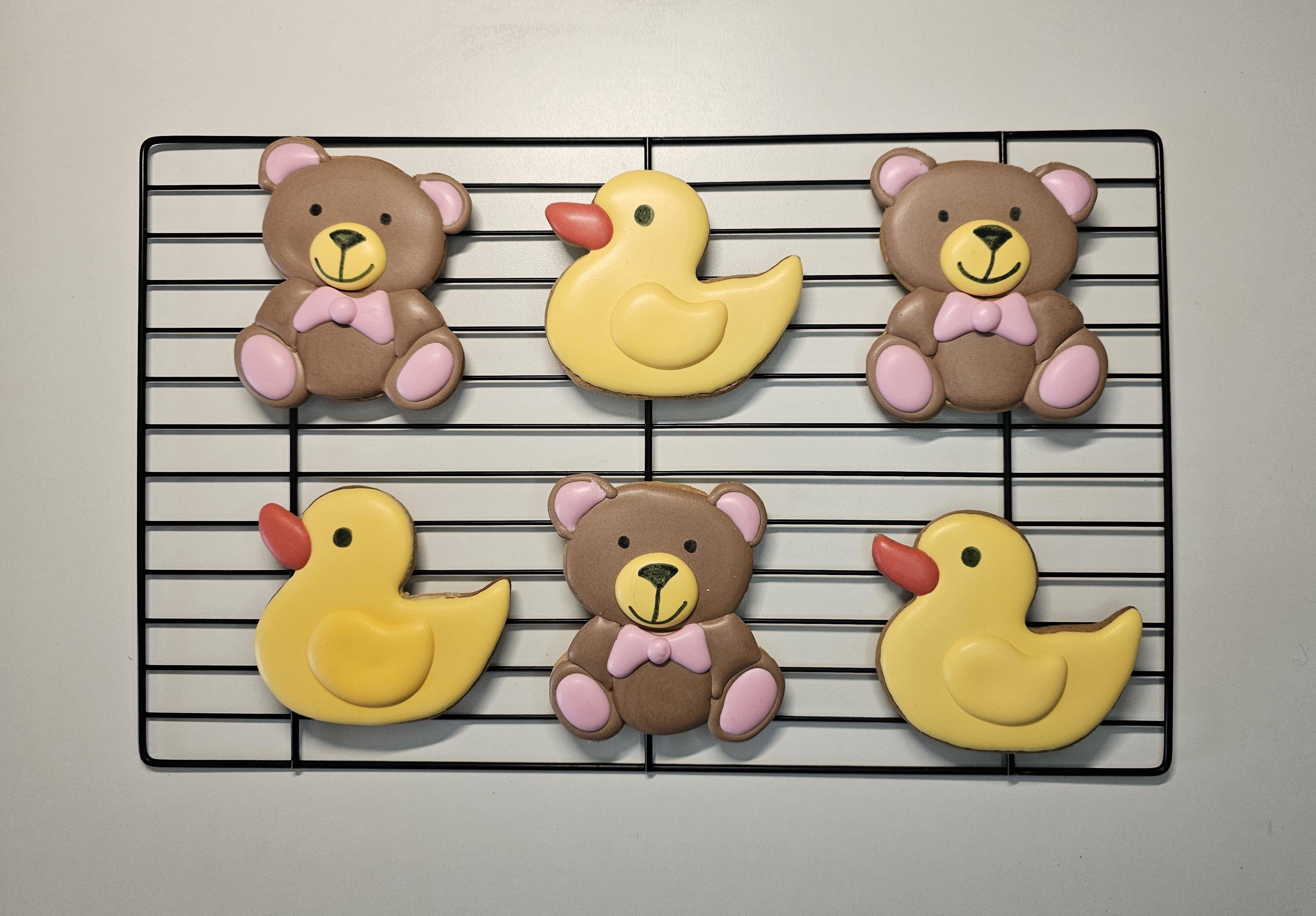 Rubber duck cookies, splish splash cookies, Birthday gift,  party favour