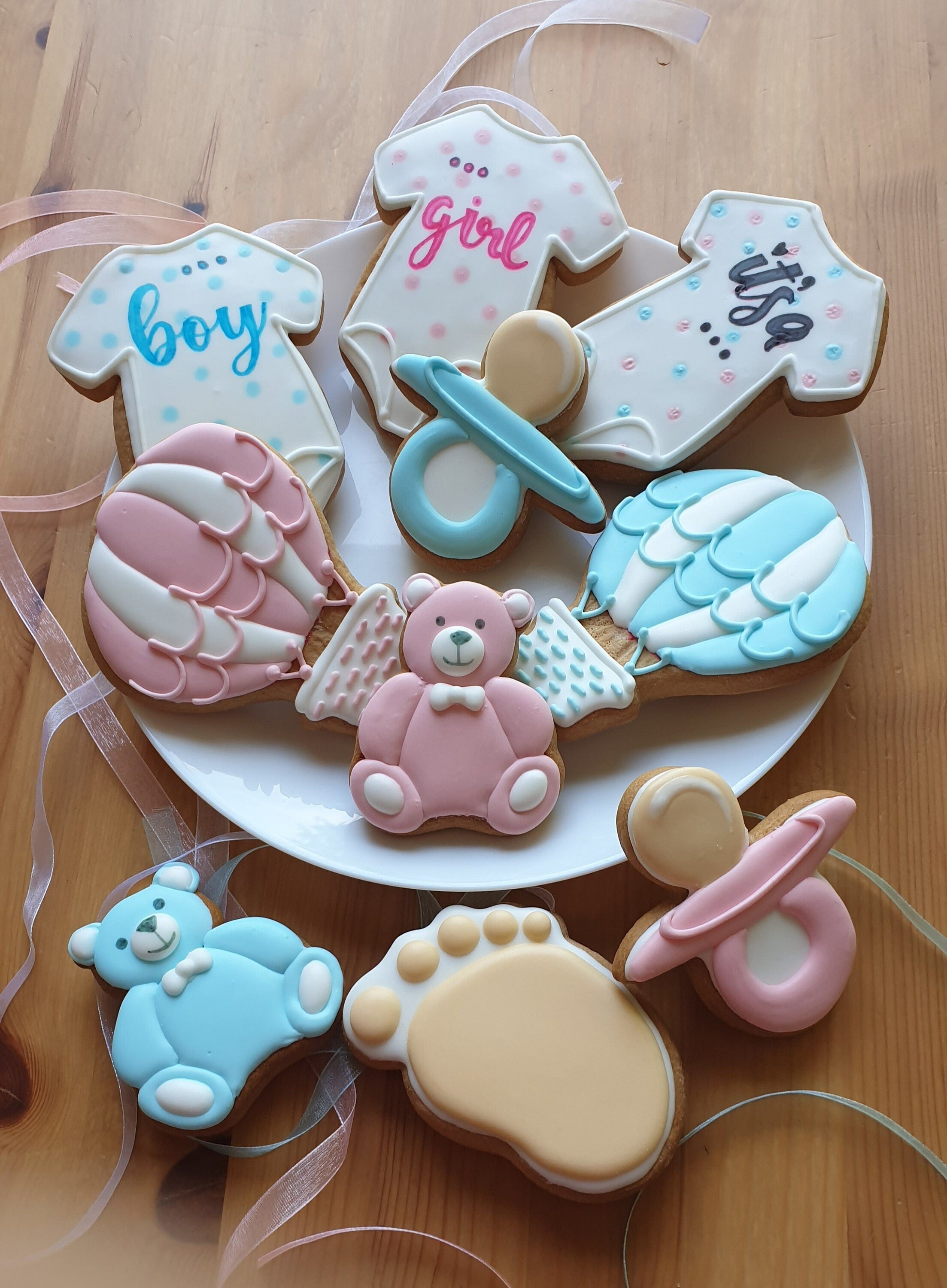 Babyshower, Gender reveal, Mummy to be, New Baby Biscuits,  Party favour