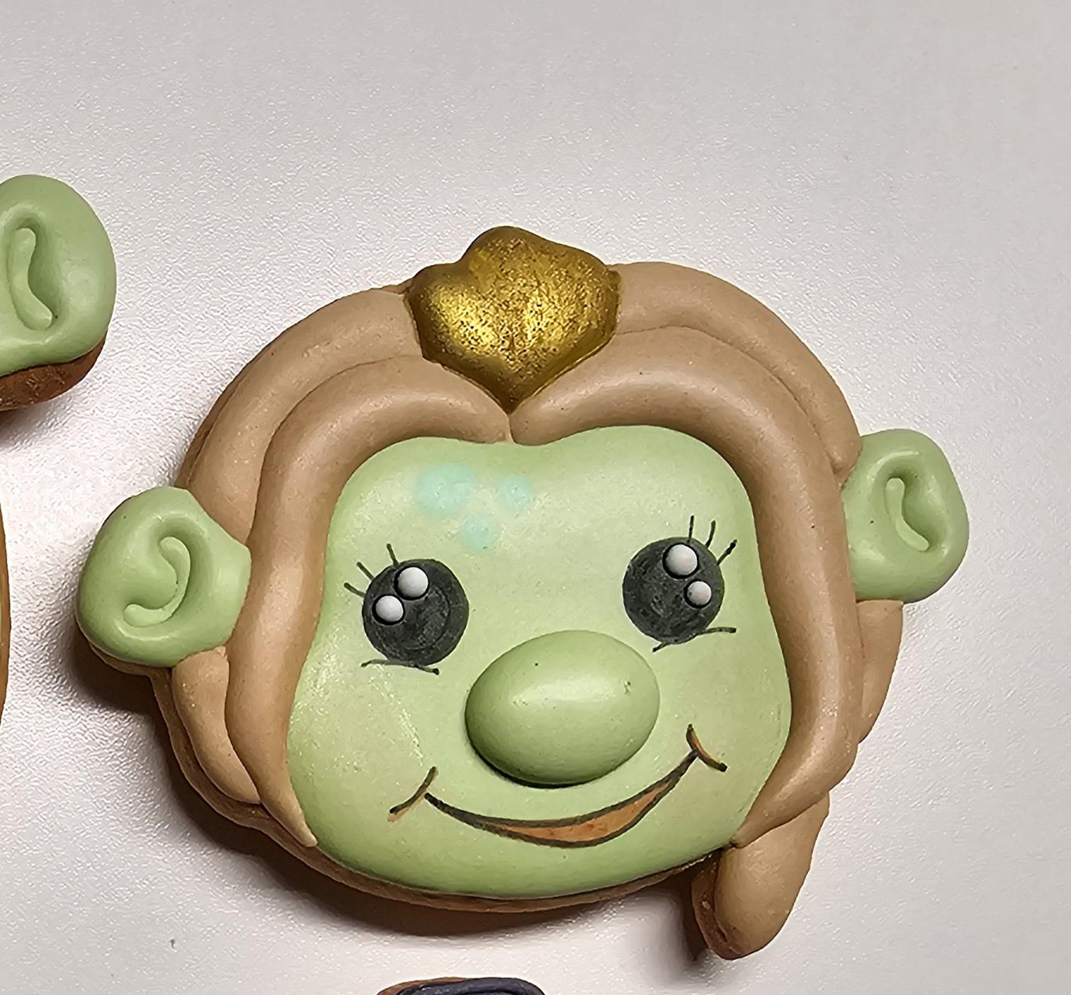 OGRE Themed Biscuits, Shrek Donkey Gingerbread Man, Royal Icing Party Favors