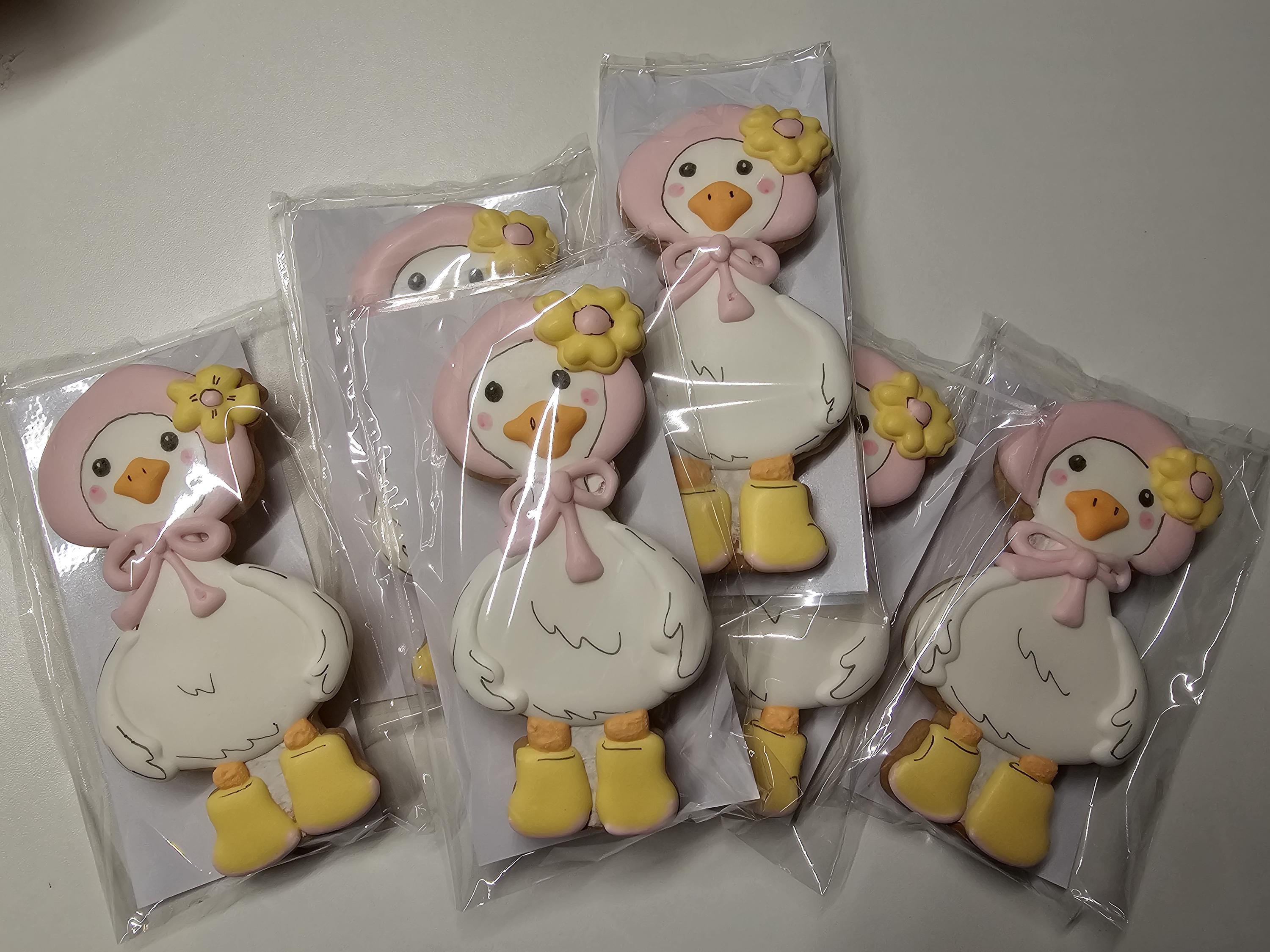 Handmade Goose Cookies, Royal Icing Biscuits, Party Favors