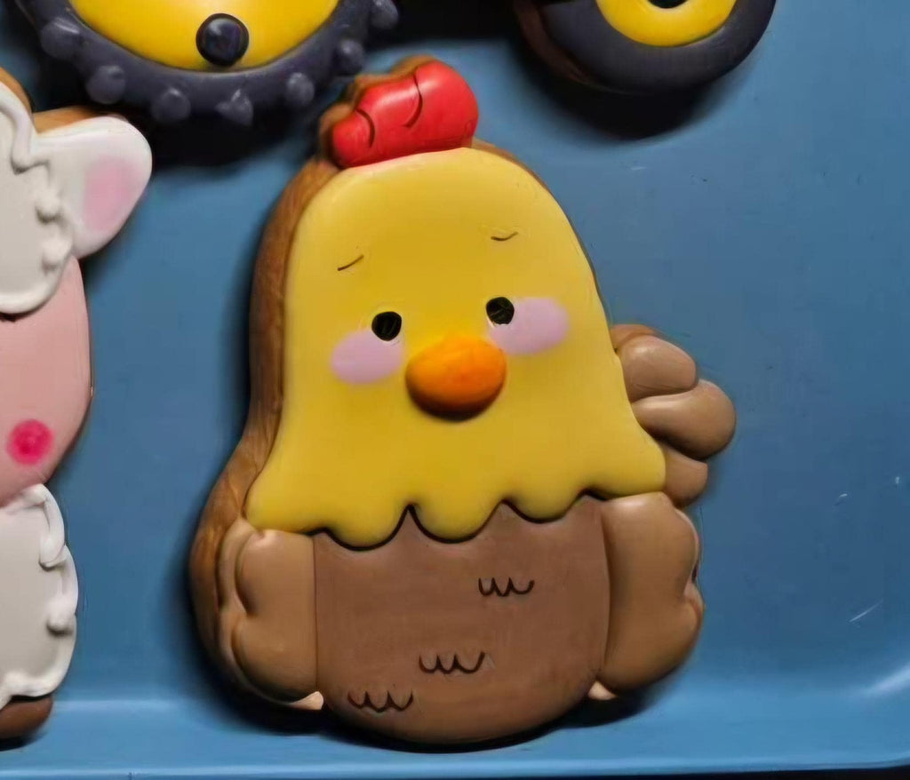 Artisan Farm Animal Biscuits, Decorated Vanilla Cookies, Party Favors